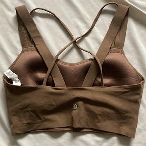 Lululemon Like a Cloud Longline Bra, D/DD Cup (size 6, Cacao)